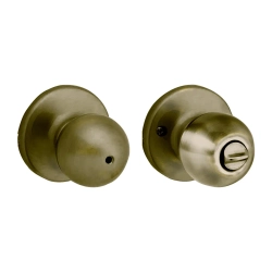 Cerradura de baño acabado satinado modelo eclipse kwitset