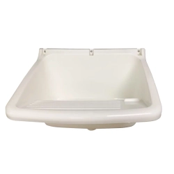 Tina plastica con accesorioscolor blanco de24 litros