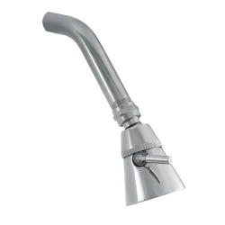 Ducha de regadera con brazo y platillo cromada