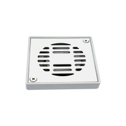 Parrilla de baño cuadrada pvc de acero inoxidable coflex