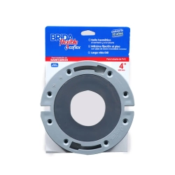 Brida flexible ajustable para inodoro bajo de tuberia de 4 coflex
