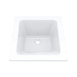 Tina de lavar color blanco tamaño 50x50 firplak (mueble se vende por separado)