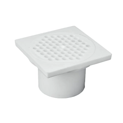 Parrilla cuadrada de pvc anticucaracha de 2  ta 8 x 8 x 2