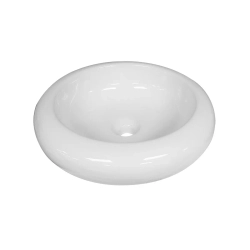 Lavamanos blanco redondo de sobreponer ez john m-131