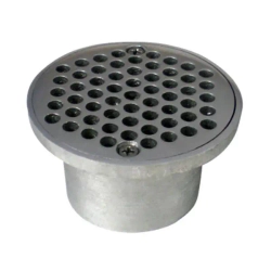 Parrilla de aluminio anticucaracha ta de 3x2- al redonda con salida de 2
