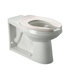 Taza para fluxometro comercial doble con entrada y descarga a la pared trasera modelo ada z5647 zurn