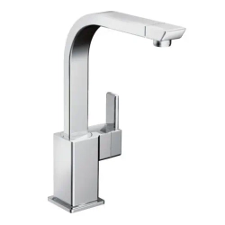 Llave cuadrada cromada de fregador  90 degree s7170
