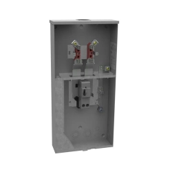 Caja de medidor de 200 amperios con base para breaker principal incorporada milbank