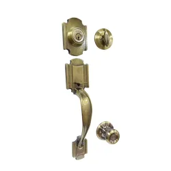 Cerradura de entrada principal acabado satinado modelo farmington kwikset