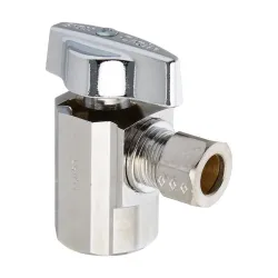 Llave angulo 1/4 de vuelta 1/2 x 3/8 (pieza completa- solida)