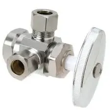 Llave de angulo doble de 3/8x1/4x1/4