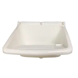 Tina plastica con accesorioscolor blanco de24 litros