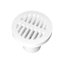 Rejilla  redonda para piso tradicional plastica 3x2 marca pavco