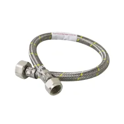 Tubo de abasto (manguera) inoxidable para gas 3/8 x 1/2 coflex