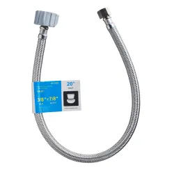 Tubo abasto 20  mang inox 3/8x7/8 wc-ss20