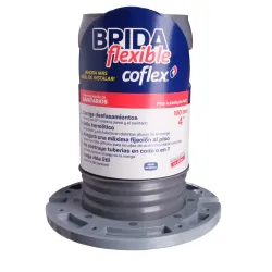 Brida flexible ajustable para inodoro alto de tuberia de 4 coflex