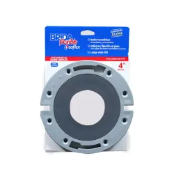 Brida flexible ajustable para inodoro bajo de tuberia de 4 coflex