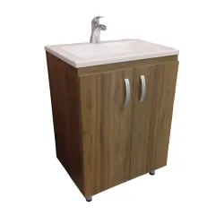 Mueble piso sikuani 63x48 lavamanos trentino blanco firplak