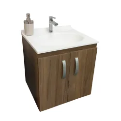 Mueble basico elevado color sikuani de 48x43 con lavamanos quadratto