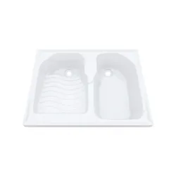 Tina de lavar color blanco tamaño 80x60 modelo aqua firplak (mueble se vende por separado)