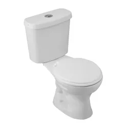 Inodoro roma blanco con boton e113-e-bl