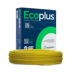 Alambre thhn-thwn #14 awg amarillo rollo