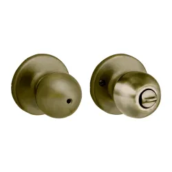 Cerradura de baño acabado satinado modelo eclipse kwitset