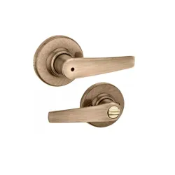 Cerradura para baño acabado satinado modelo delta kwikset