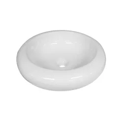 Lavamanos blanco redondo de sobreponer ez john m-131