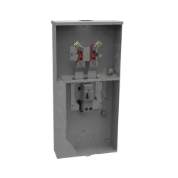 Caja de medidor de 200 amperios con base para breaker principal incorporada milbank