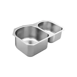 Fregador doble de acero inoxidable moen